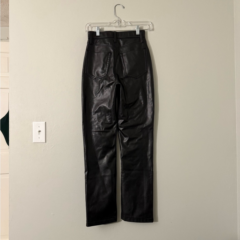 Abercrombie & Fitch Leather Pants Curve Love - Picture 4 of 9